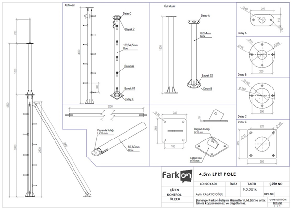 LPRT POLE 4,5m